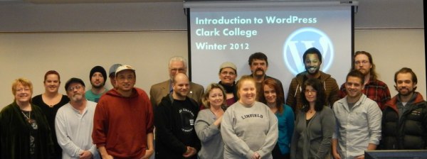 Lorelle's First WordPress Class at Clark